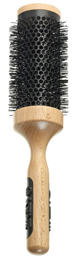 Kent LARGE Radial CERAMIC Hair BRUSH Round Wooden Blow Drying Hairbrush PF13